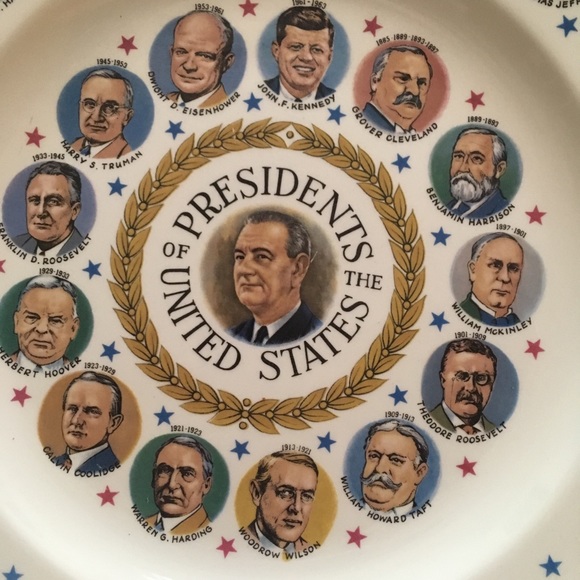 🇺🇸 Vintage Presidents of the US Plate - Picture 1 of 7